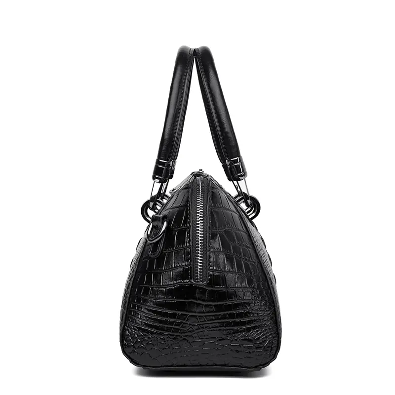 Croc-Embossed Dome Satchel detail view 16