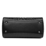 Croc-Embossed Dome Satchel detail view 17