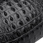 Croc-Embossed Dome Satchel detail view 19