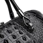 Croc-Embossed Dome Satchel detail view 20