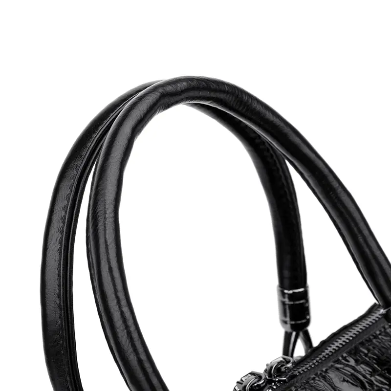 Croc-Embossed Dome Satchel detail view 21