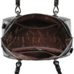 Croc-Embossed Dome Satchel detail view 24