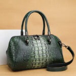 Croc-Embossed Dome Satchel detail view 25