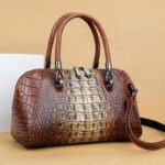 Croc-Embossed Dome Satchel detail view 27