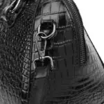 Croc-Embossed Dome Satchel detail view 30
