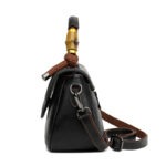 Carved Floral Bamboo-Handle Satchel detail view 17