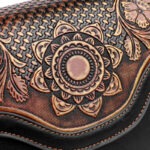 Carved Floral Bamboo-Handle Satchel detail view 21