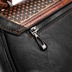 Carved Floral Bamboo-Handle Satchel detail view 27