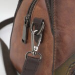 Floral Embossed Half-Moon Handbag detail view 9