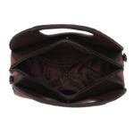 Floral Embossed Half-Moon Handbag detail view 11