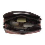 Floral Embossed Half-Moon Handbag detail view 12