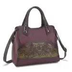 Floral Embossed Structured Tote detail view 2