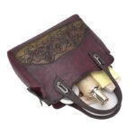 Floral Embossed Structured Tote detail view 13