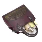 Floral Embossed Structured Tote detail view 13