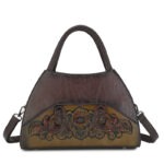 Floral Medallion Trapeze Handbag detail view 1