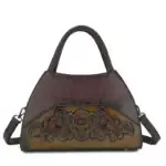 Floral Medallion Trapeze Handbag detail view 1