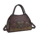 Floral Medallion Trapeze Handbag detail view 2