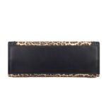 Leopard Print Braided-Handle Tote detail view 4