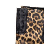 Leopard Print Braided-Handle Tote detail view 6