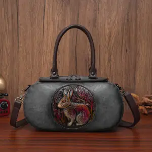 Rabbit Meadow Doctor Bag in gray