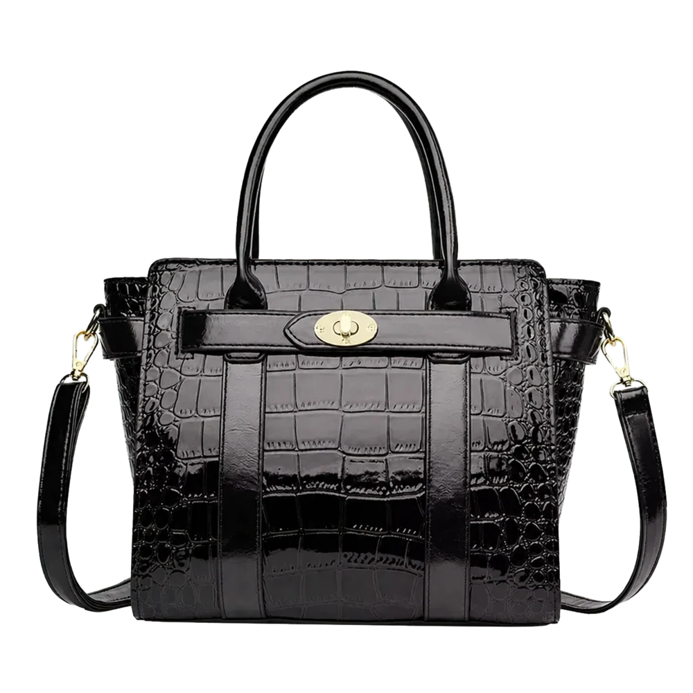 Croc-embossed handbag category